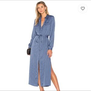 L’Academie pinstripe shirt dress
